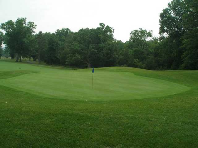 A view of the 15th green at Heritage Oaks Golf Course