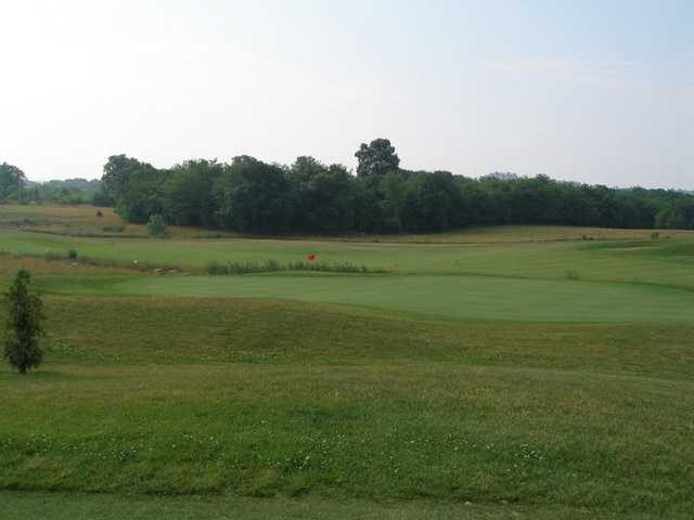 A view of green #16 at Heritage Oaks Golf Course