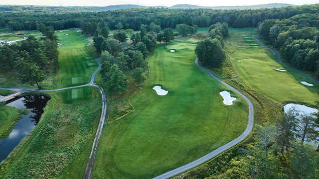 Aerial view from Monster Golf Club at Resorts World Catskills.