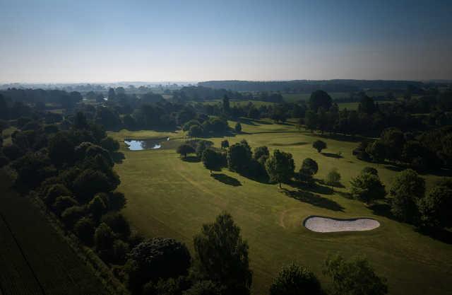 View of the 10th hole at Aldwark Manor Estate Golf.