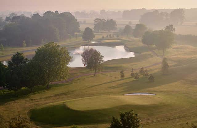 View of the 15th and 17th greens at Aldwark Manor Estate Golf.