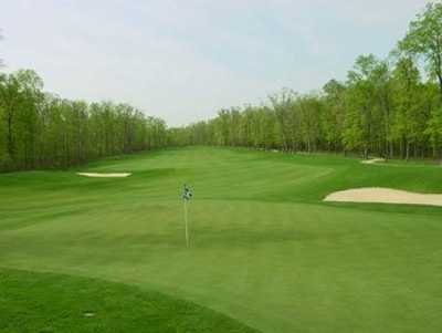 A view of the 15th green at Bull Run Golf Club.