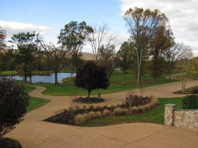 A view from the clubhouse at Bull Run Golf Club.