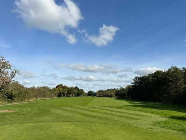 View of the 15th green from Calderfields Golf & Country Club.