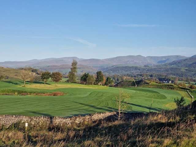View of a green at Kendal Golf Club.