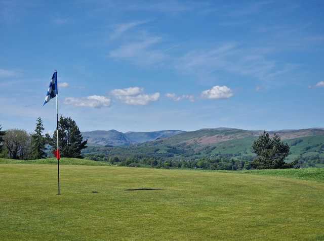 View from a green at Kendal Golf Club.