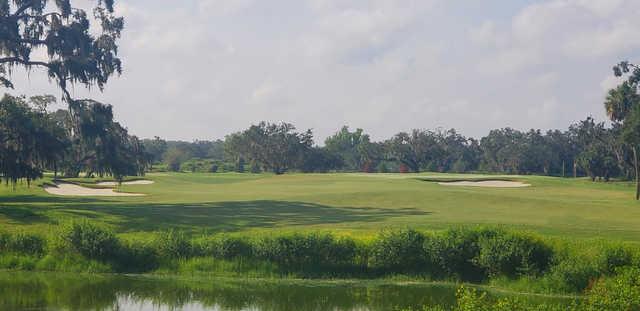 View of the 17th fairway from the Championship Course at Bobby Jones Golf Club.
