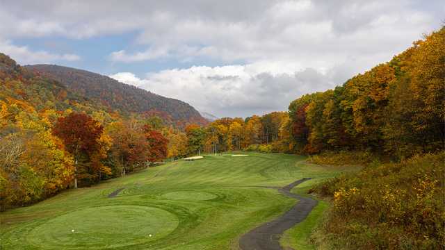 A view of a tee at West Point Golf Course.