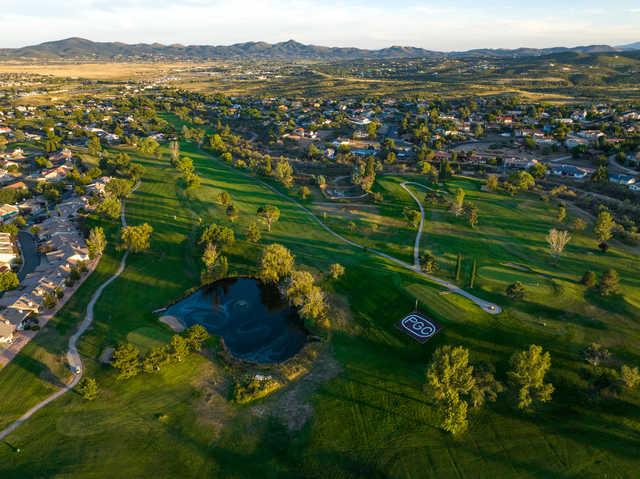 Aerial view from Prescott Golf Club.
