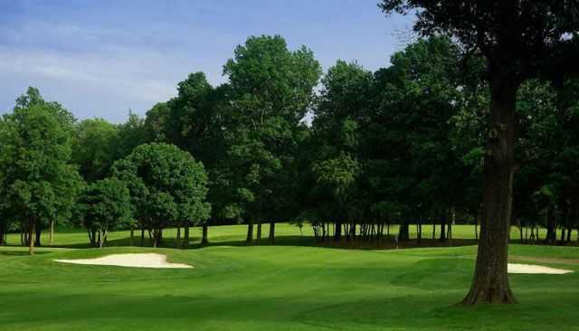 A view of the 1st hole at Reston National Golf Course