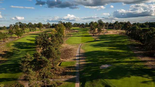 View of the 15th green from Addington Golf Club.