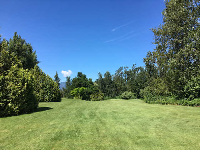 View from a fairway at Cheam Mountain Golf Course.