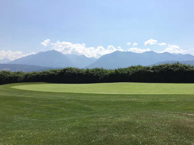 View of a green from Cheam Mountain Golf Course.