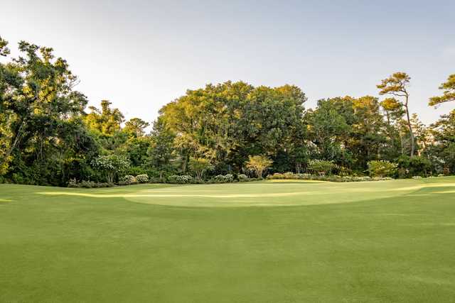 View of a green at Crystal Coast Country Club.