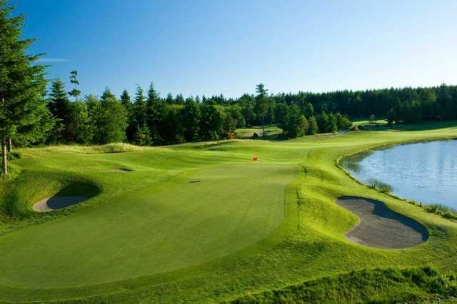 View of the 18th hole from White Horse Golf Club.