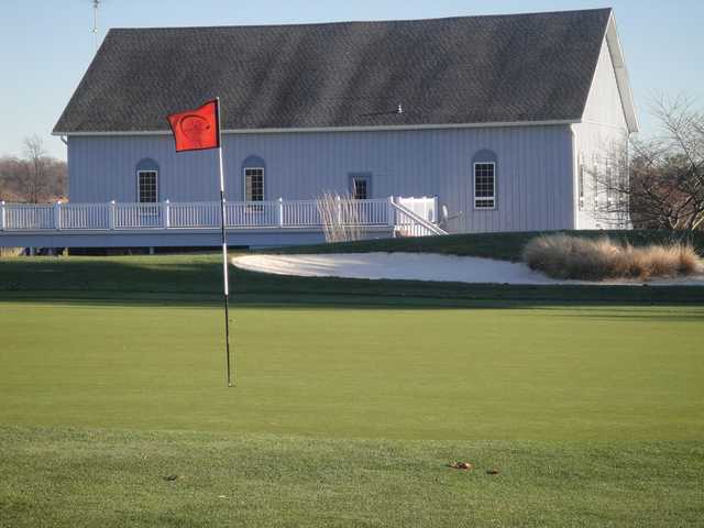 View of a green at Glade Valley Golf Club.