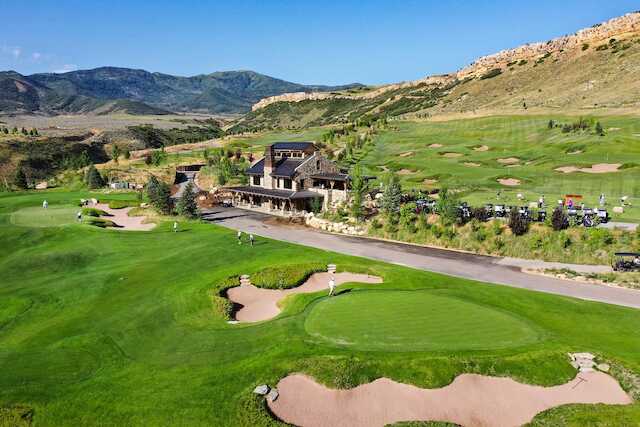 View of the practice facility at Wohali Country Club.