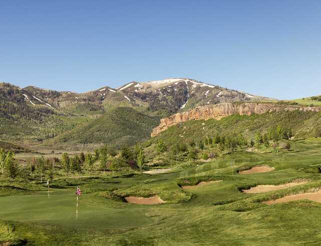 View of a green from Wohali Country Club.