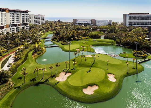 Aerial view from The Lakes at Vidanta Nuevo Vallarta.