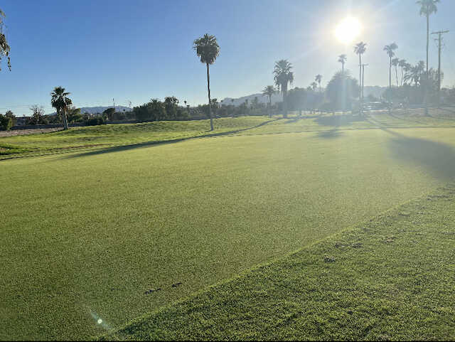 View of the 1st hole at Rivers Edge Golf Course.