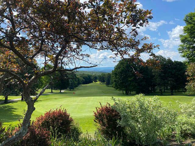 Looking back from a green at Seven Springs Course.