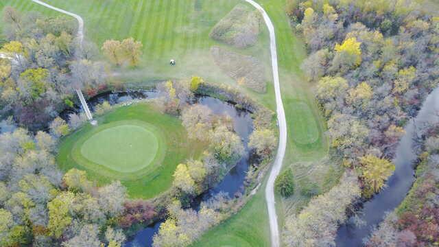 Aerial view from La Broquerie Golf Course.