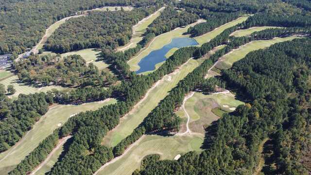 Aerial view from The Golf Club at Mattaponi Springs.