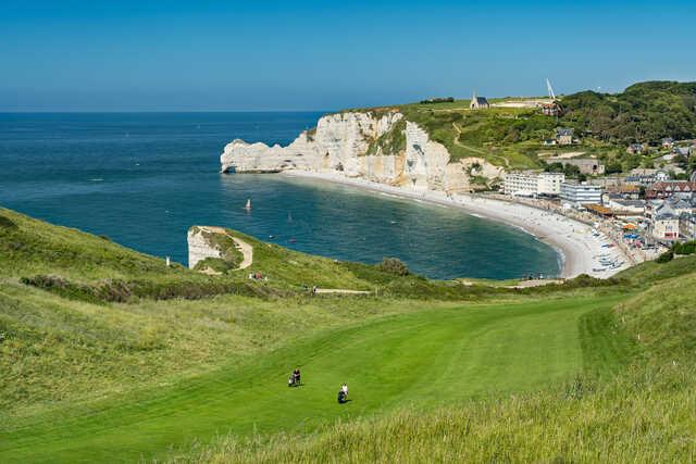 View of the 10th fairway from Etretat Golf Club.