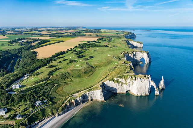 Aerial view from Etretat Golf Club.