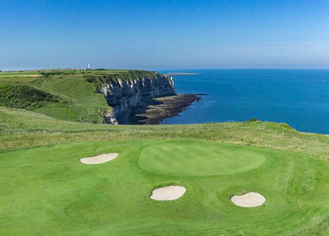 View of the 4th green from Etretat Golf Club.
