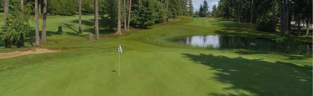 View from a green from Lynnwood Municipal Golf Course.
