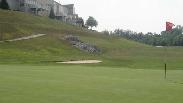 A view of hole #16 at WestWinds Golf Club