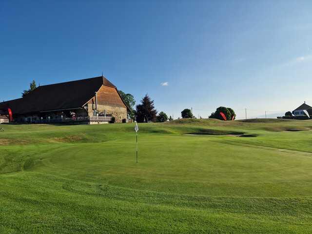 View of a green at Vuissens Golf Club.