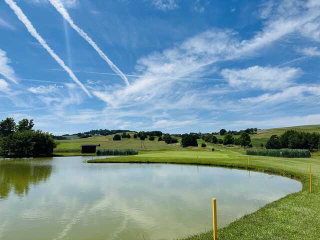 View from a fairway at Vuissens Golf Club.