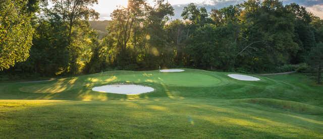 View of a green at Links at Challedon.