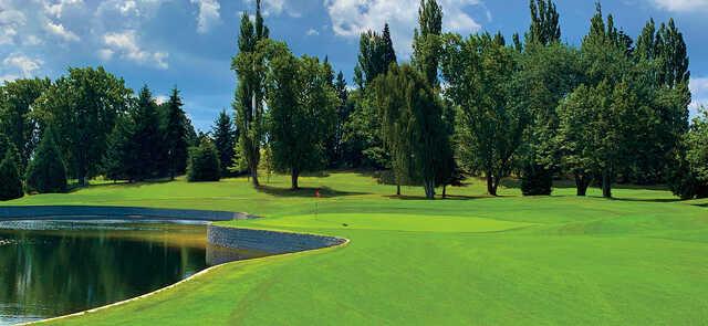 View of a green from Legion Memorial Golf Course.