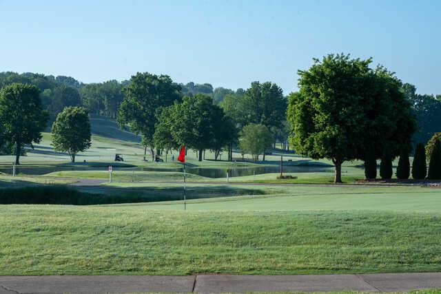 A view of a green from Twelve Stones Golf Club.