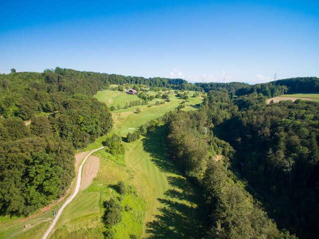 Aerial view from Domaine du Bresil Golf Club.