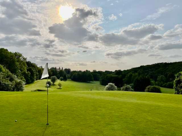 View from a green at Golf & Hotel de Falnuee.