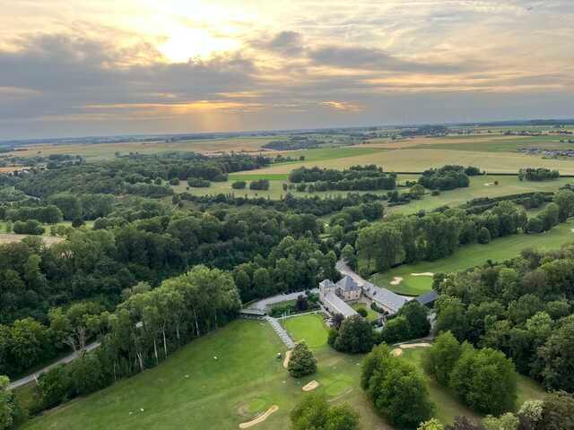 Aerial view from Golf & Hotel de Falnuee.