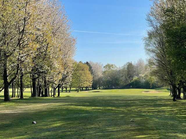 View from a tee box at Golf & Hotel de Falnuee.