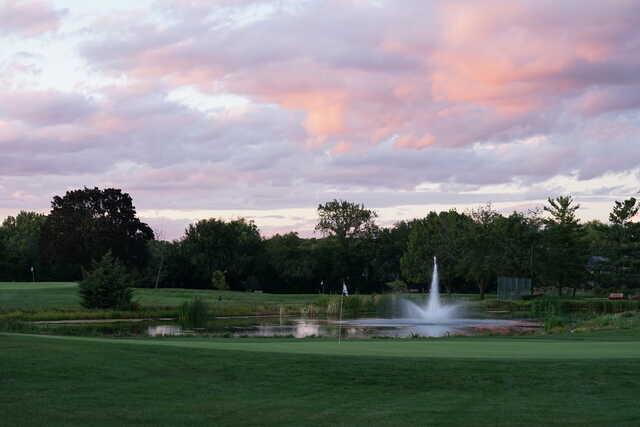 View of the 2nd green at Twin Lakes Golf Club.
