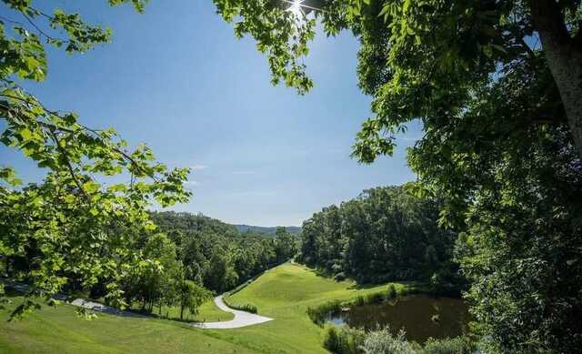 View of a tee box at Diamond Links Golf Club.
