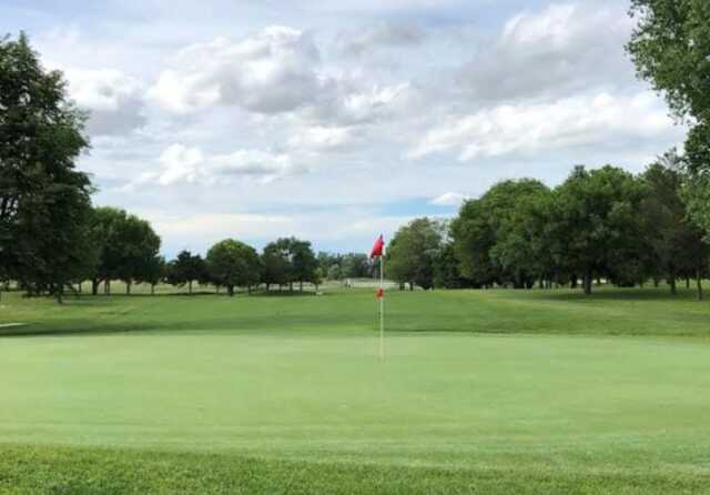 View of the 2nd green from Broken Bow Golf Club.