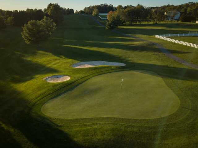 View of a green from the Links at Challedon.