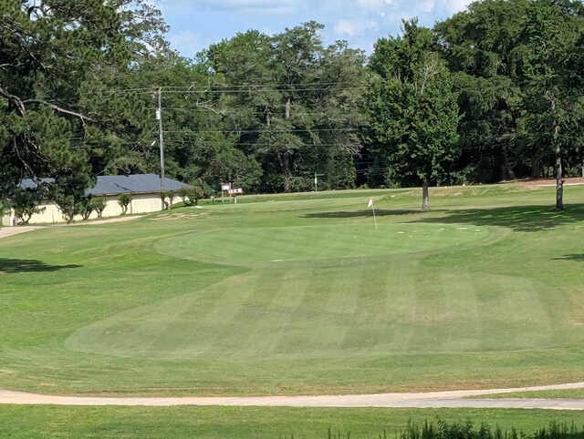 View from a fairway at Pine Needles Country Club.