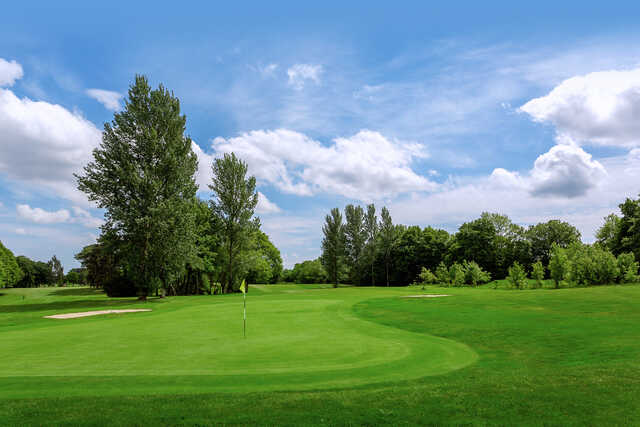 View of the 16th green from The Warren Golf Club