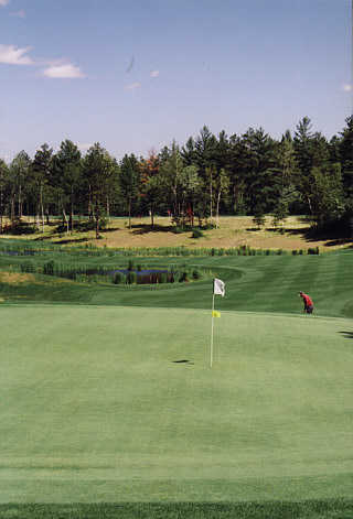 A view of the signature hole #5 at St. Germain Golf Club