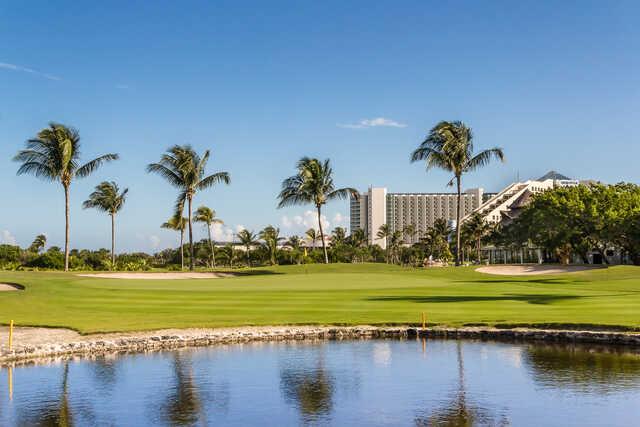 View from the 16th green at Iberostar Cancun Golf Club.