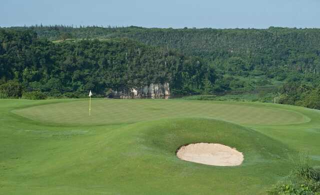 View of a green from La Estancia Golf Course.